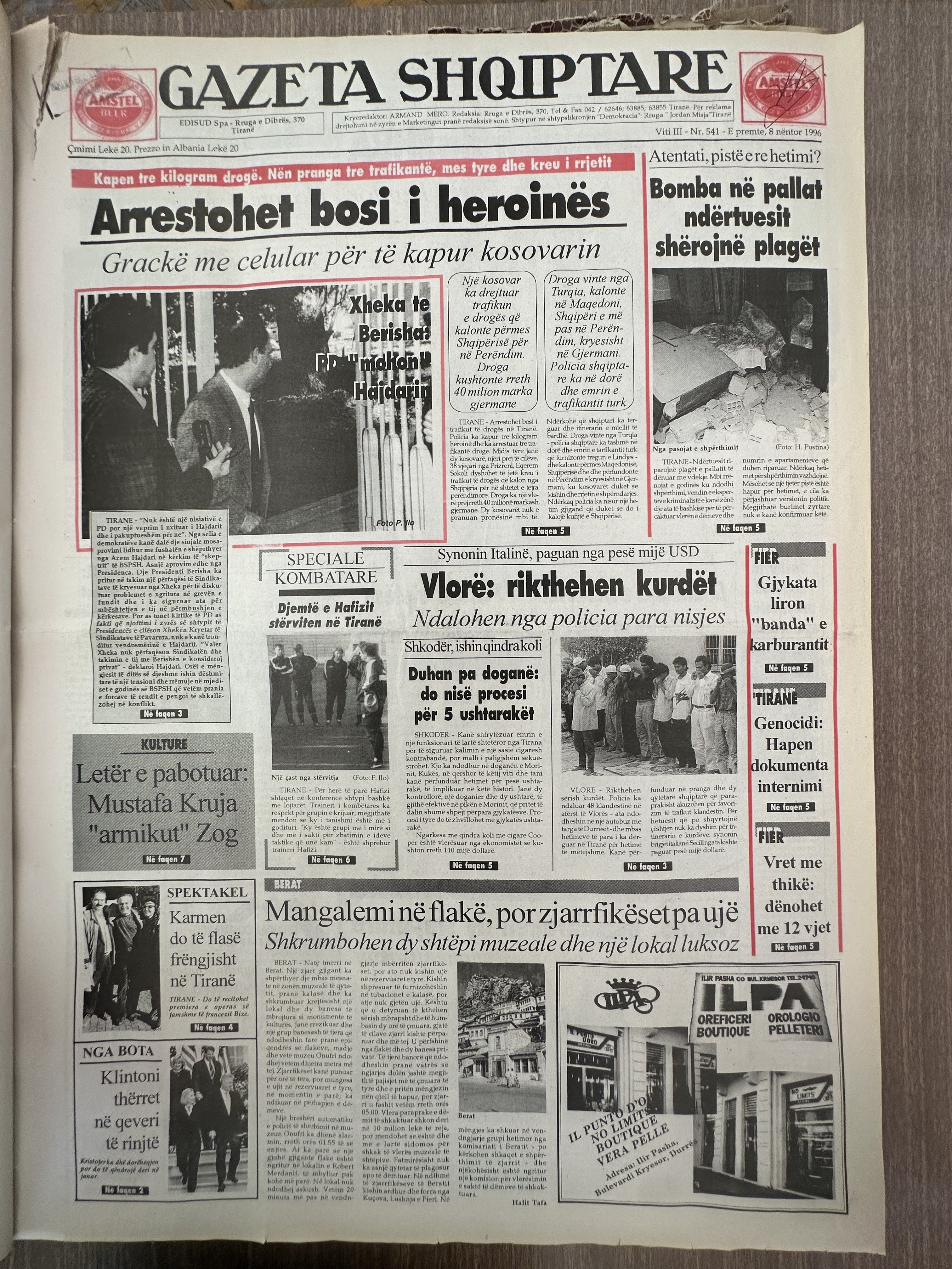 Gazeta Shqiptare 1996-11-08